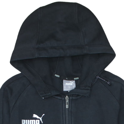 Mens UK Size XS PUMA Black Full Zip Hoodie