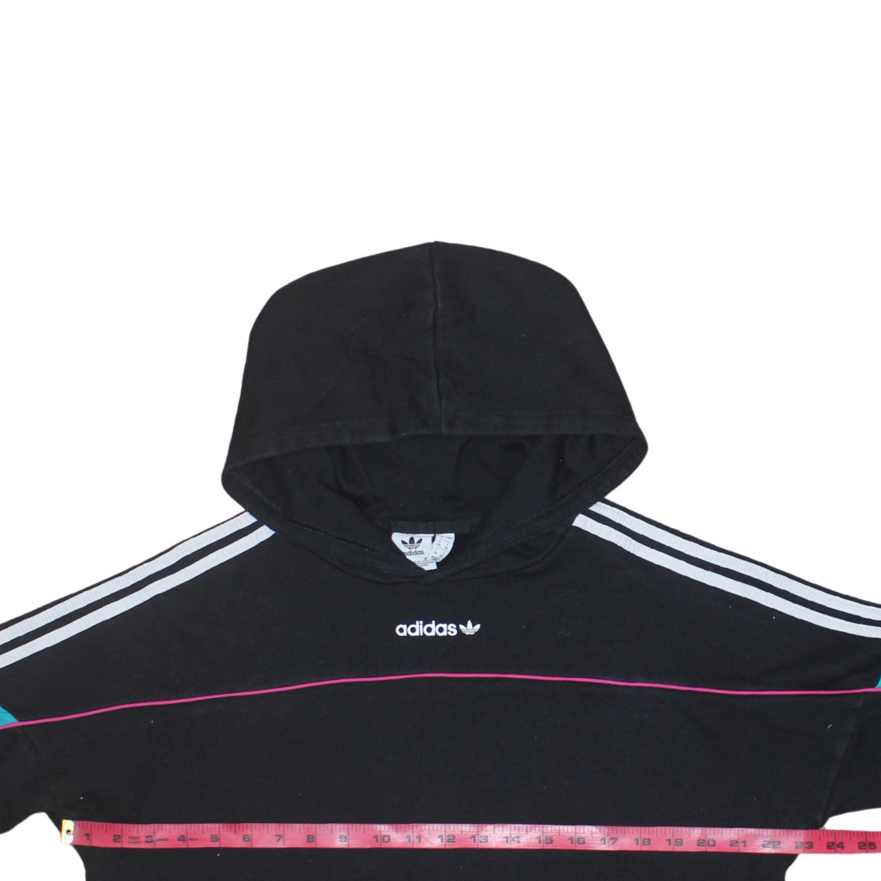 Womens UK Size 8 adidas Black Pullover Hoodie