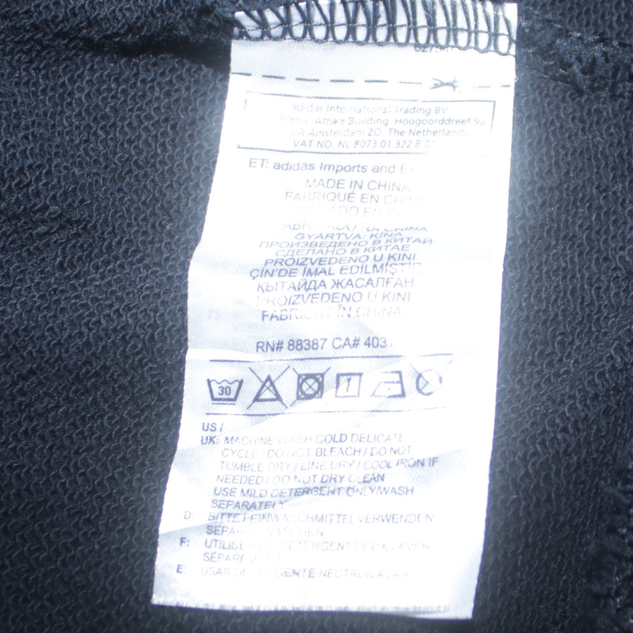 Womens UK Size 8 adidas Black Pullover Hoodie