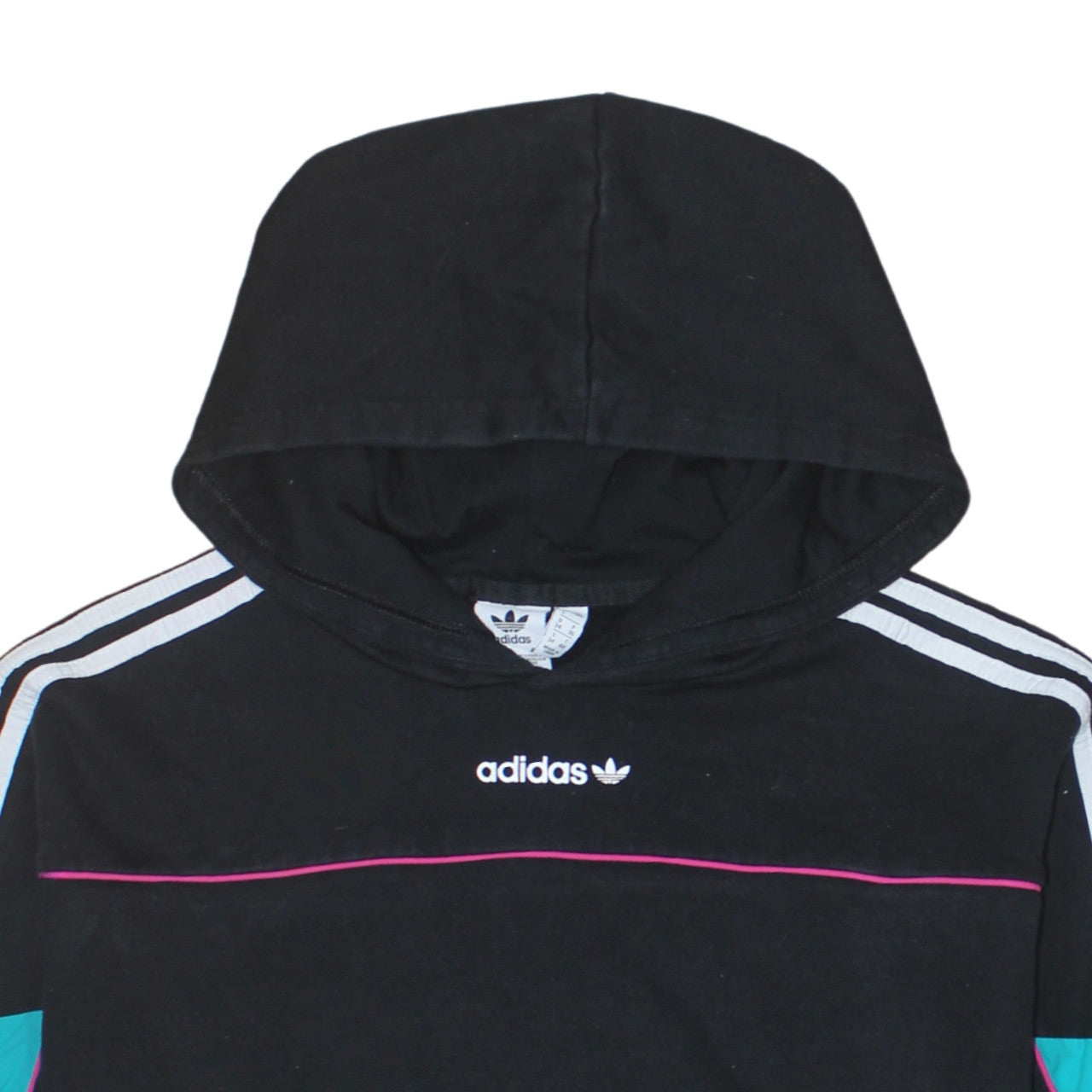Womens UK Size 8 adidas Black Pullover Hoodie