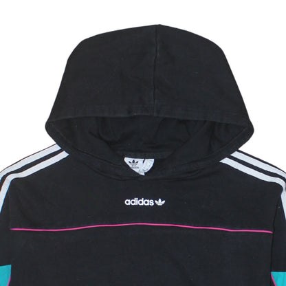 Womens UK Size 8 adidas Black Pullover Hoodie