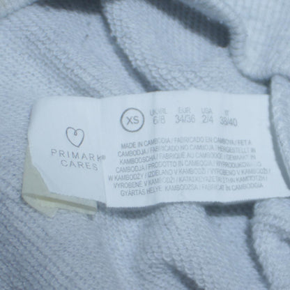 Womens UK Size XS Primark Grey Pullover Sweatshirt