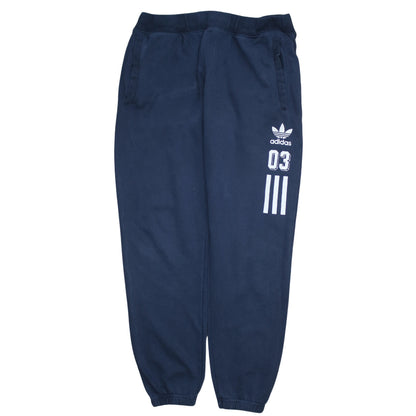 Mens UK Size L adidas Regular Fit Jogger Blue Trousers