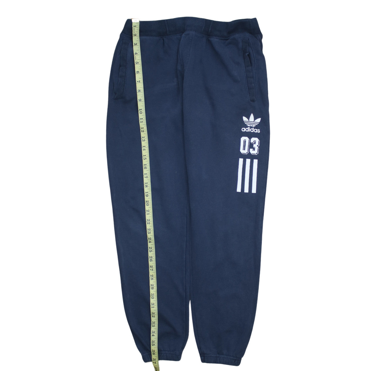 Mens UK Size L adidas Regular Fit Jogger Blue Trousers