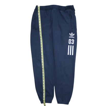 Mens UK Size L adidas Regular Fit Jogger Blue Trousers