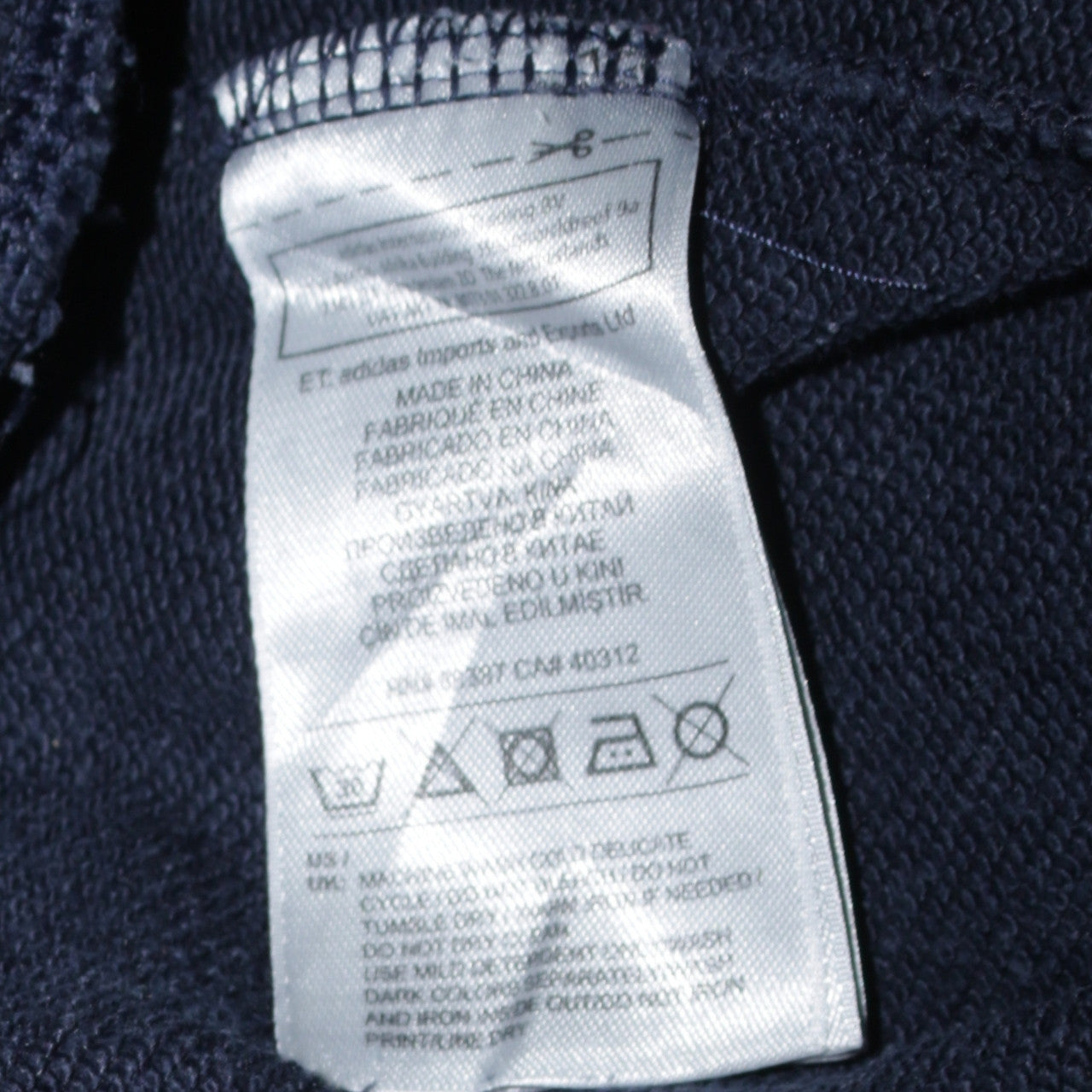 Mens UK Size L adidas Regular Fit Jogger Blue Trousers