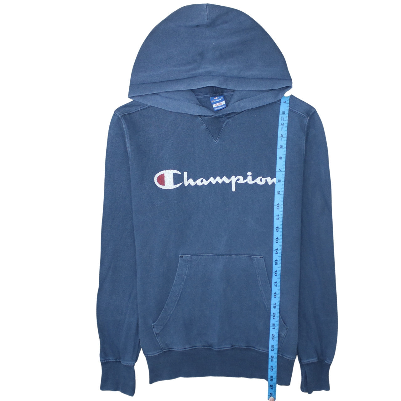 Mens UK Size M Champion Blue Pullover Hoodie
