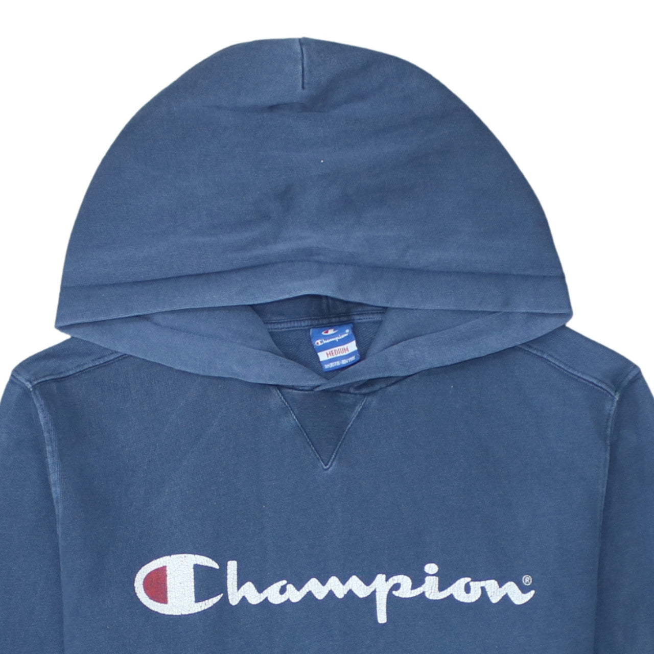 Mens UK Size M Champion Blue Pullover Hoodie