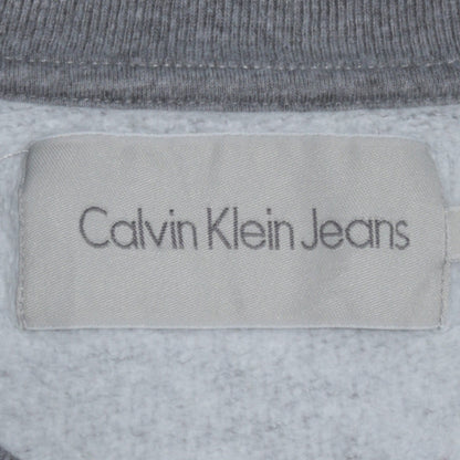 Mens UK Size M Calvin Klein Jeans Grey Pullover Sweatshirt