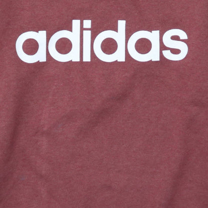 Womens UK Size L adidas Red Pullover Sweatshirt