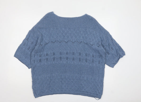 Womens UK Size L NEXT Blue Pullover Jumper