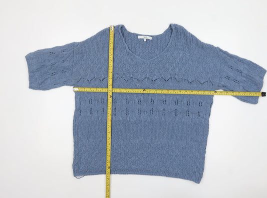 Womens UK Size L NEXT Blue Pullover Jumper