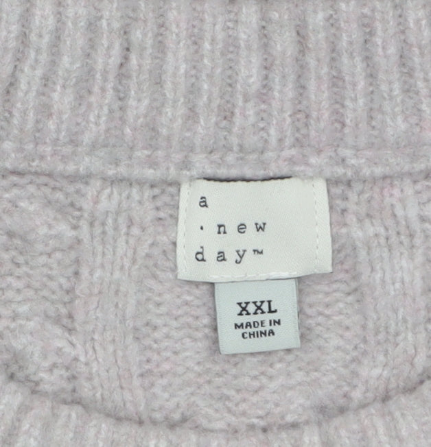 Womens UK Size 2XL A New Day Beige Pullover Jumper