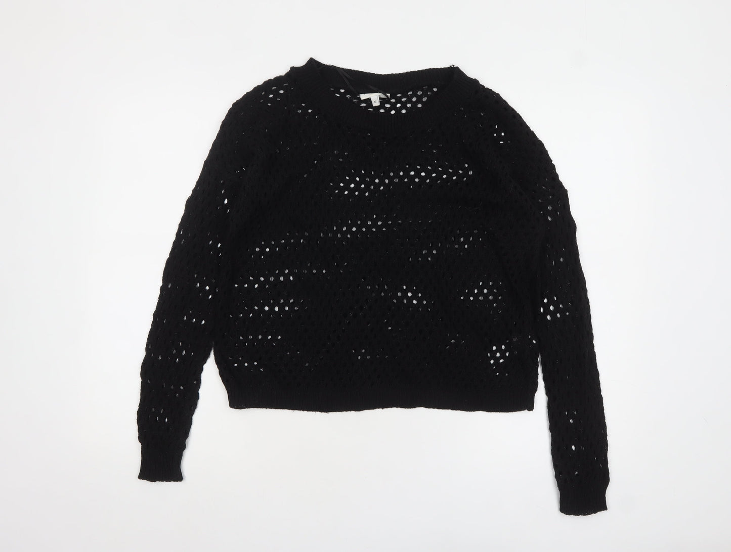 Womens UK Size 12 New Look Black Pullover Jumper