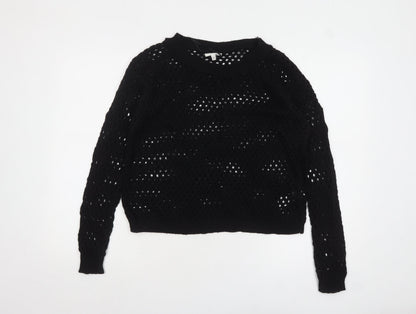 Womens UK Size 12 New Look Black Pullover Jumper