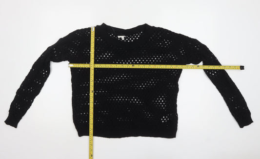 Womens UK Size 12 New Look Black Pullover Jumper