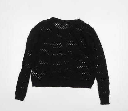 Womens UK Size 12 New Look Black Pullover Jumper