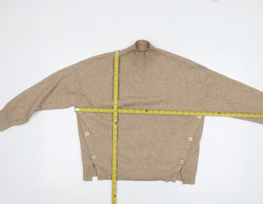 Womens UK Size XS Oasis Beige Pullover Jumper