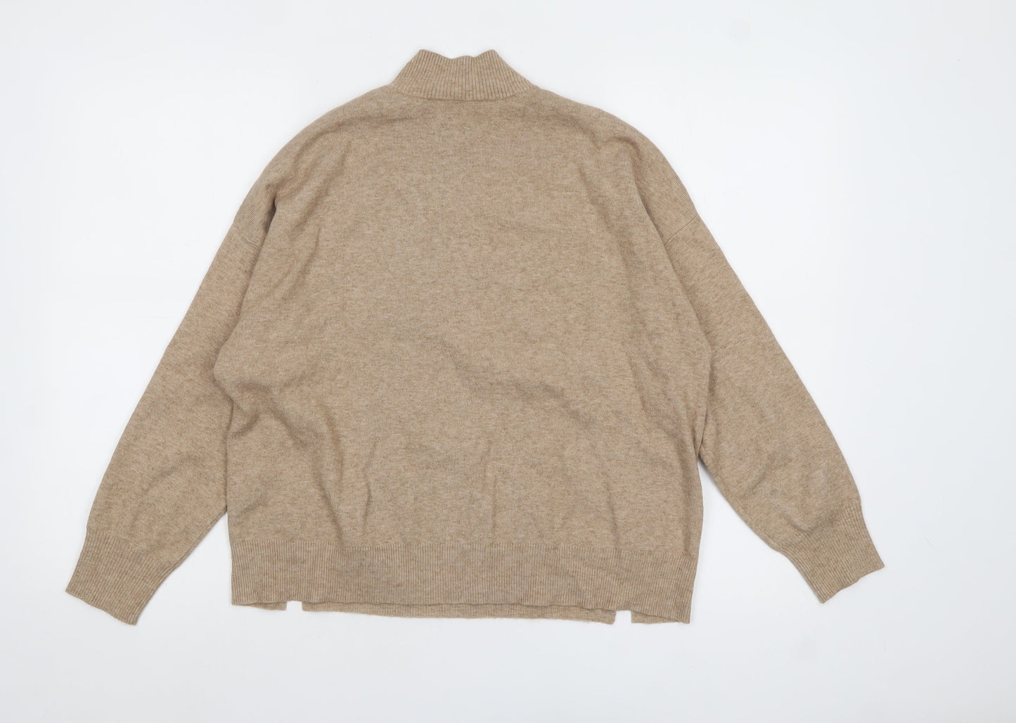 Womens UK Size XS Oasis Beige Pullover Jumper