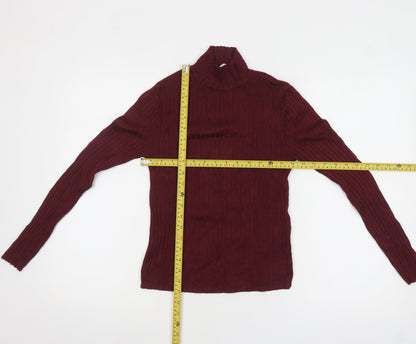 Womens UK Size 12 Pull&Bear Red Pullover Jumper
