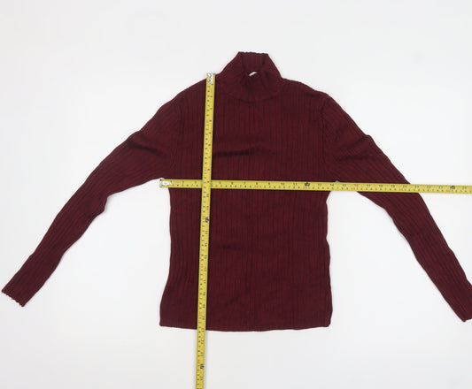 Womens UK Size 12 Pull&Bear Red Pullover Jumper