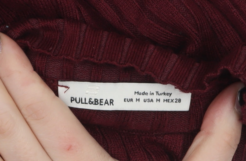 Womens UK Size 12 Pull&Bear Red Pullover Jumper