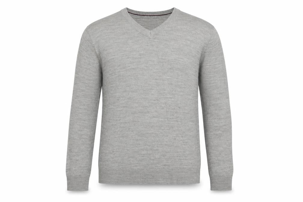 Mens UK Size L Pierre Cardin Grey Pullover Jumper