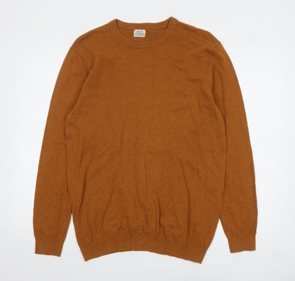 Mens UK Size M ACW85 Brown Pullover Jumper