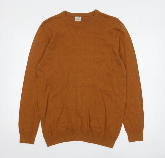 Mens UK Size M ACW85 Brown Pullover Jumper