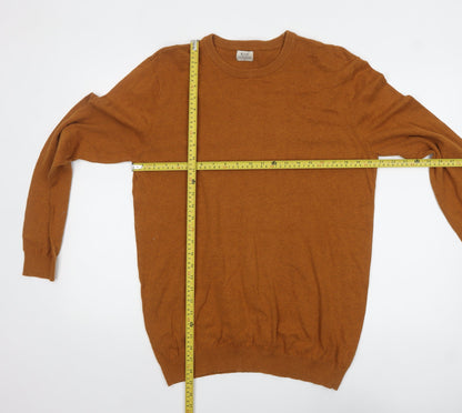 Mens UK Size M ACW85 Brown Pullover Jumper