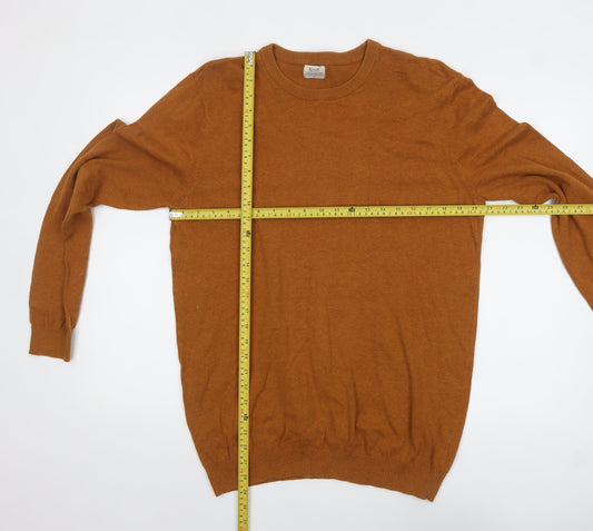 Mens UK Size M ACW85 Brown Pullover Jumper