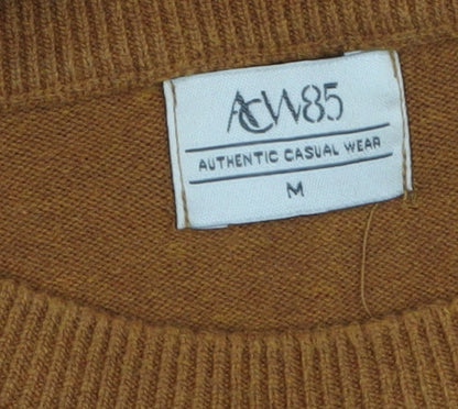 Mens UK Size M ACW85 Brown Pullover Jumper