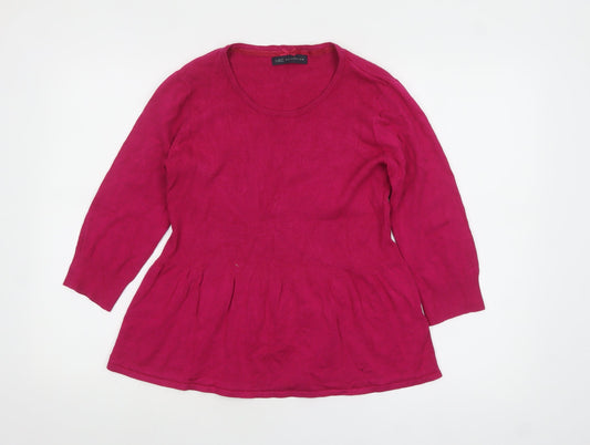 Womens UK Size 12 Marks and Spencer Pink Tunic Jumper