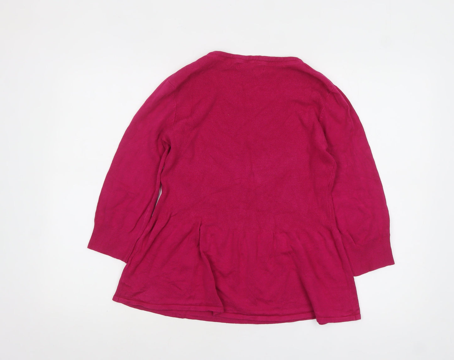 Womens UK Size 12 Marks and Spencer Pink Tunic Jumper