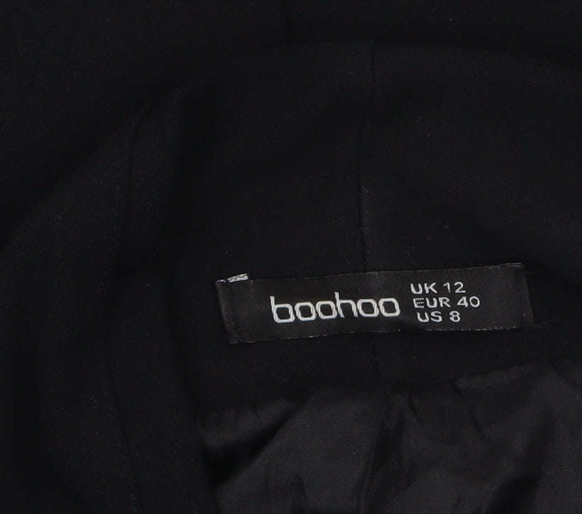 Womens UK Size 12 Boohoo Regular Black Blazer