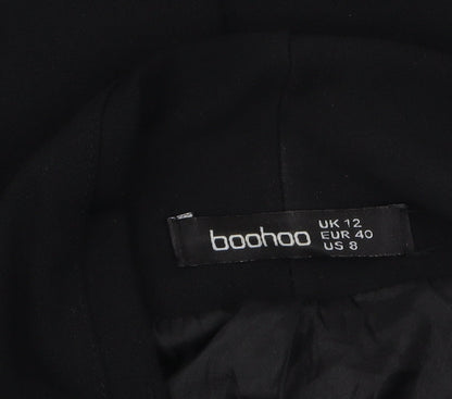 Womens UK Size 12 Boohoo Regular Black Blazer