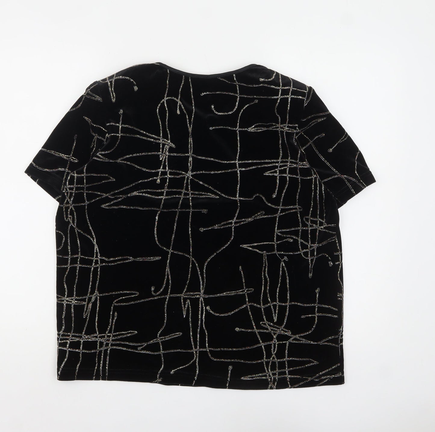 Womens UK Size L Roman Originals Black Basic T-Shirt