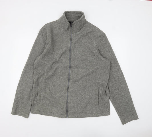 Regatta Mens Grey L Full Zip Fleece Jacket Polyester Outdoor