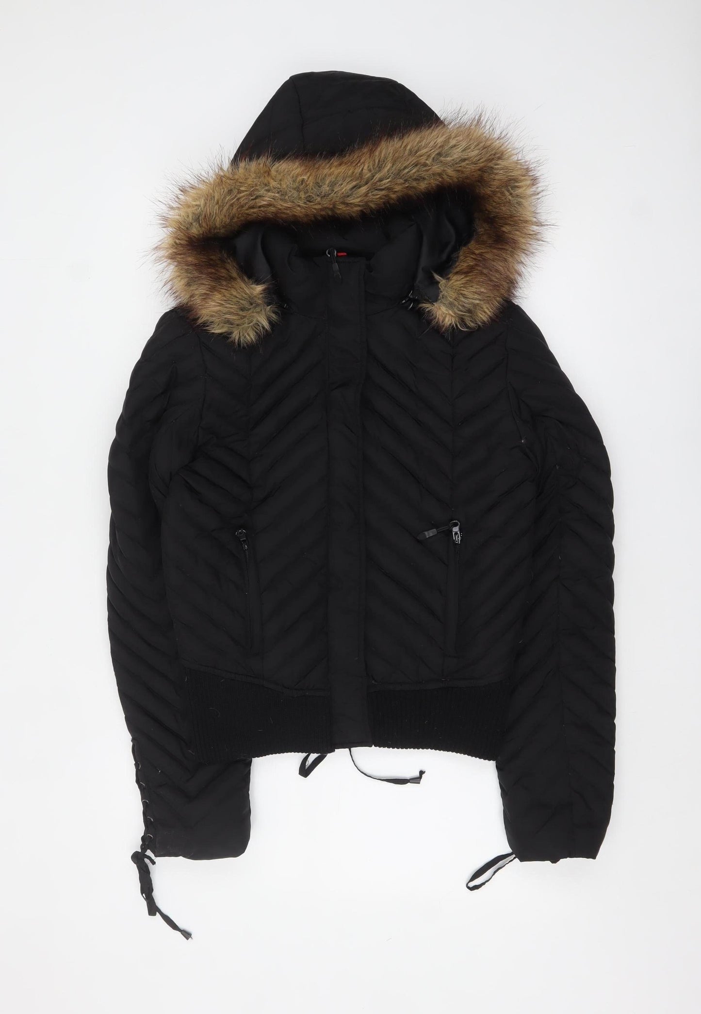 Womens UK Size M Dale Dressin Black Puffer Jacket