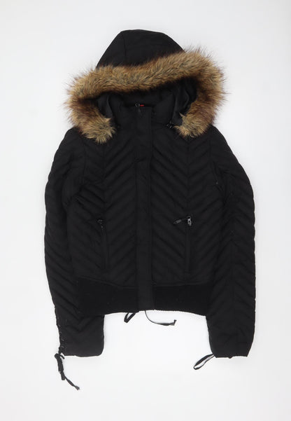 Womens UK Size M Dale Dressin Black Puffer Jacket