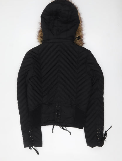 Womens UK Size M Dale Dressin Black Puffer Jacket