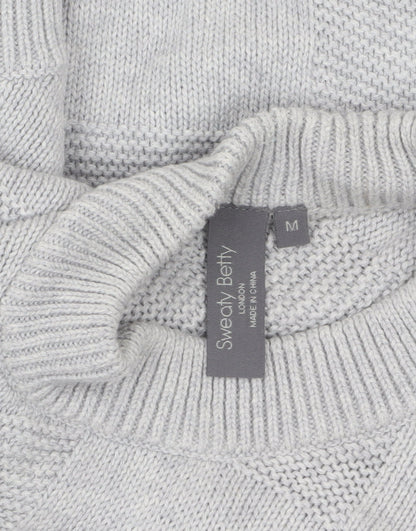 Womens UK Size M Sweaty Betty Grey Pullover Jumper