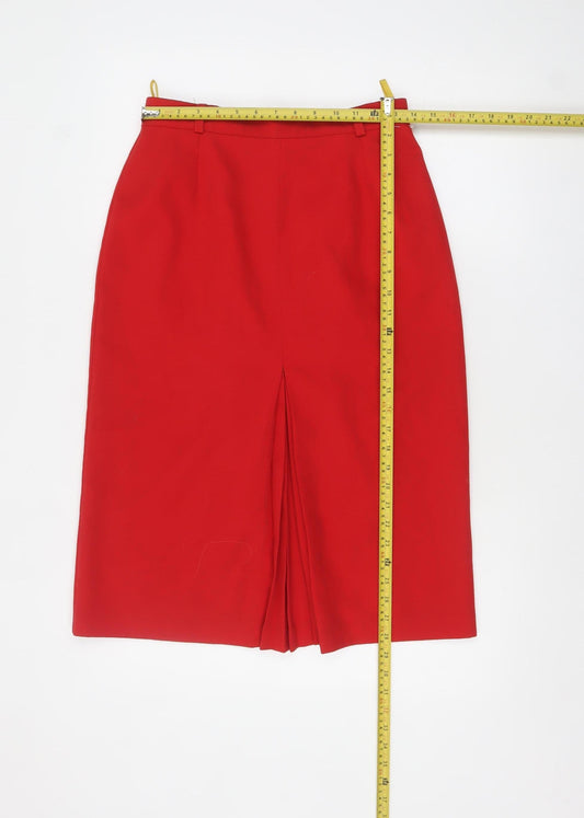 Womens UK Size 14 C&A Straight & Pencil Twill Skirt