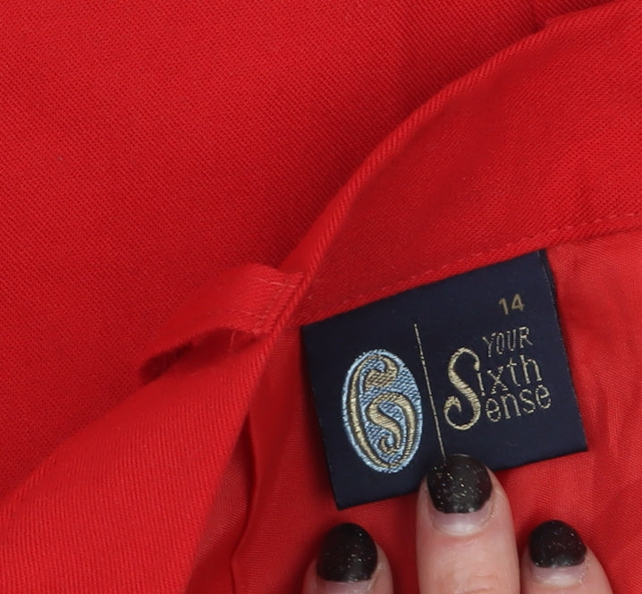 Womens UK Size 14 C&A Straight & Pencil Twill Skirt