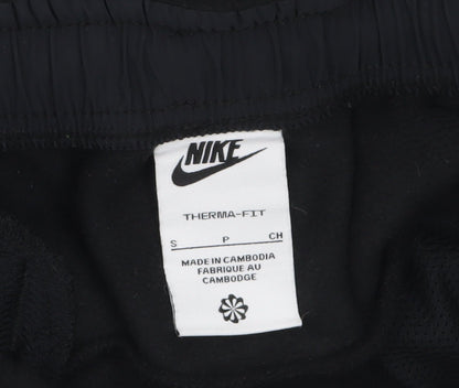 Mens UK Size S Nike Regular Fit Sweatpants Black Trousers
