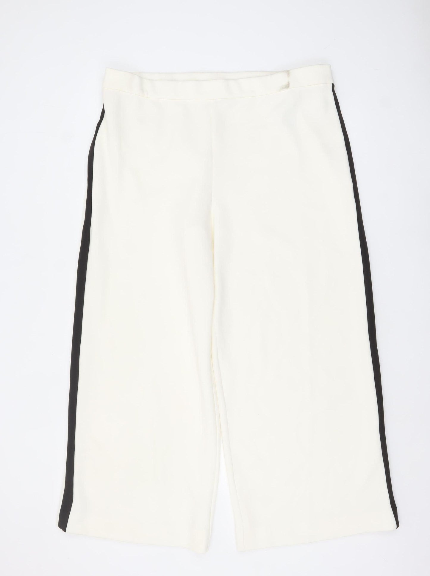 Womens UK Size 20 Short Marks and Spencer Regular Fit Casual Workwear Ivory Trou
