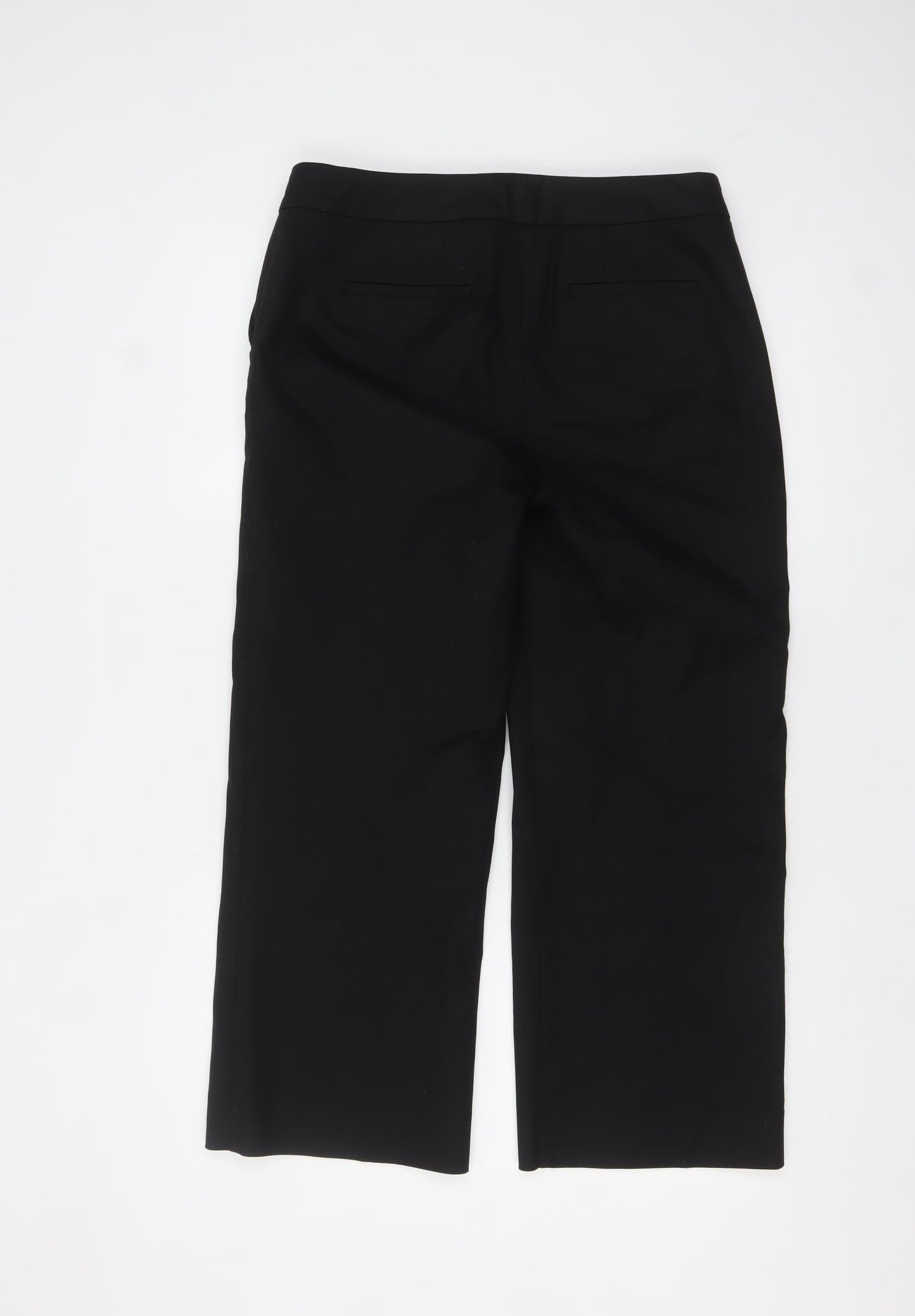 Womens UK Size 12 Boden Regular Fit Dress Pants Black Trousers