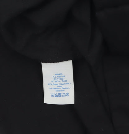 Womens UK Size 12 Boden Regular Fit Dress Pants Black Trousers