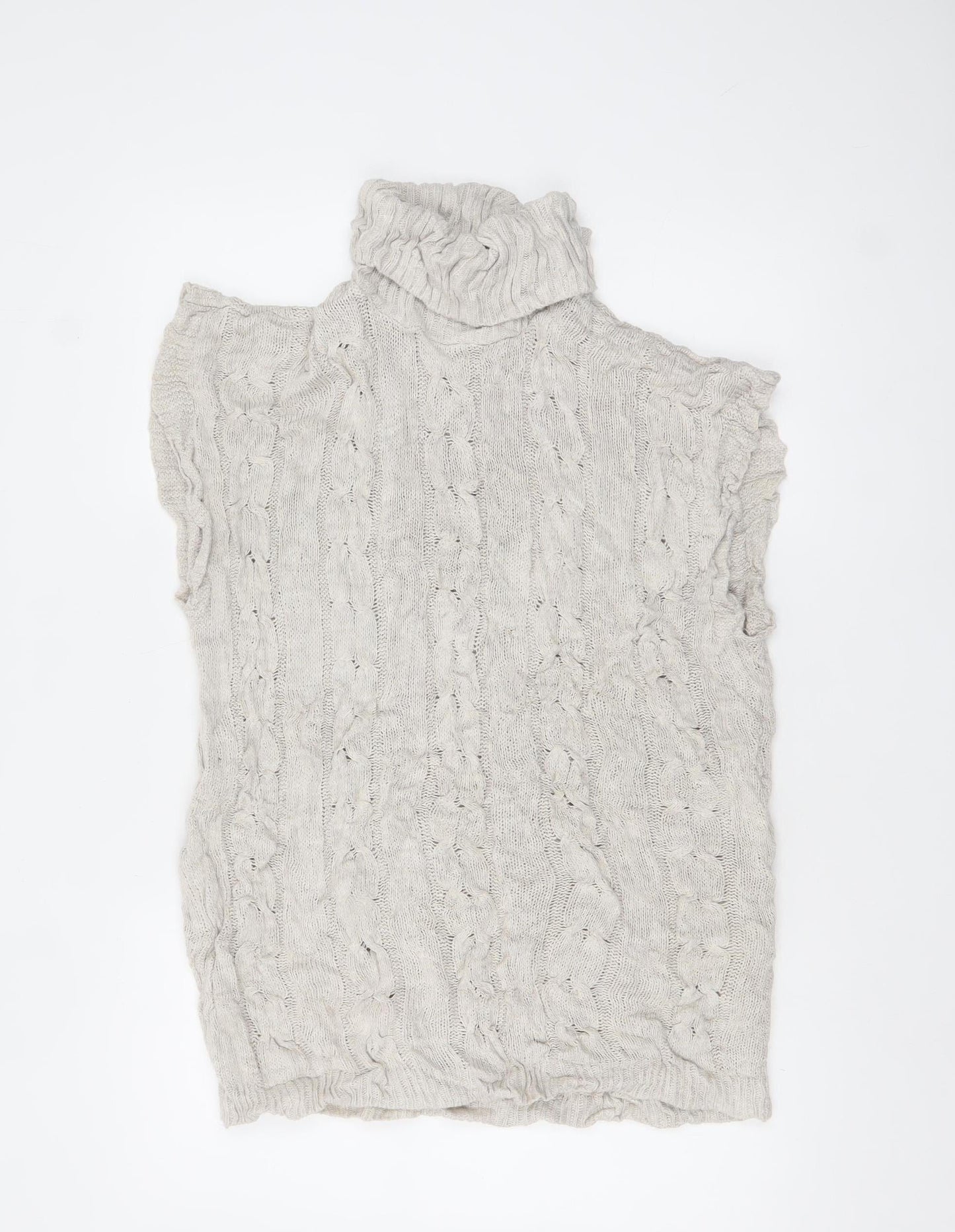 Womens UK Size L Quiz Beige Pullover Jumper