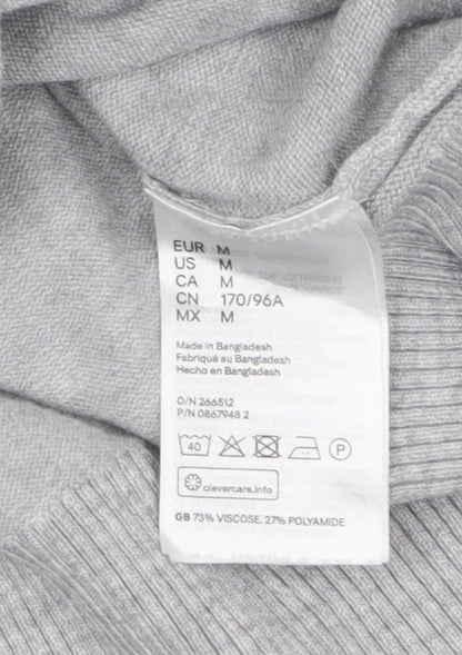 Womens UK Size 12 H&M Grey Pullover Jumper